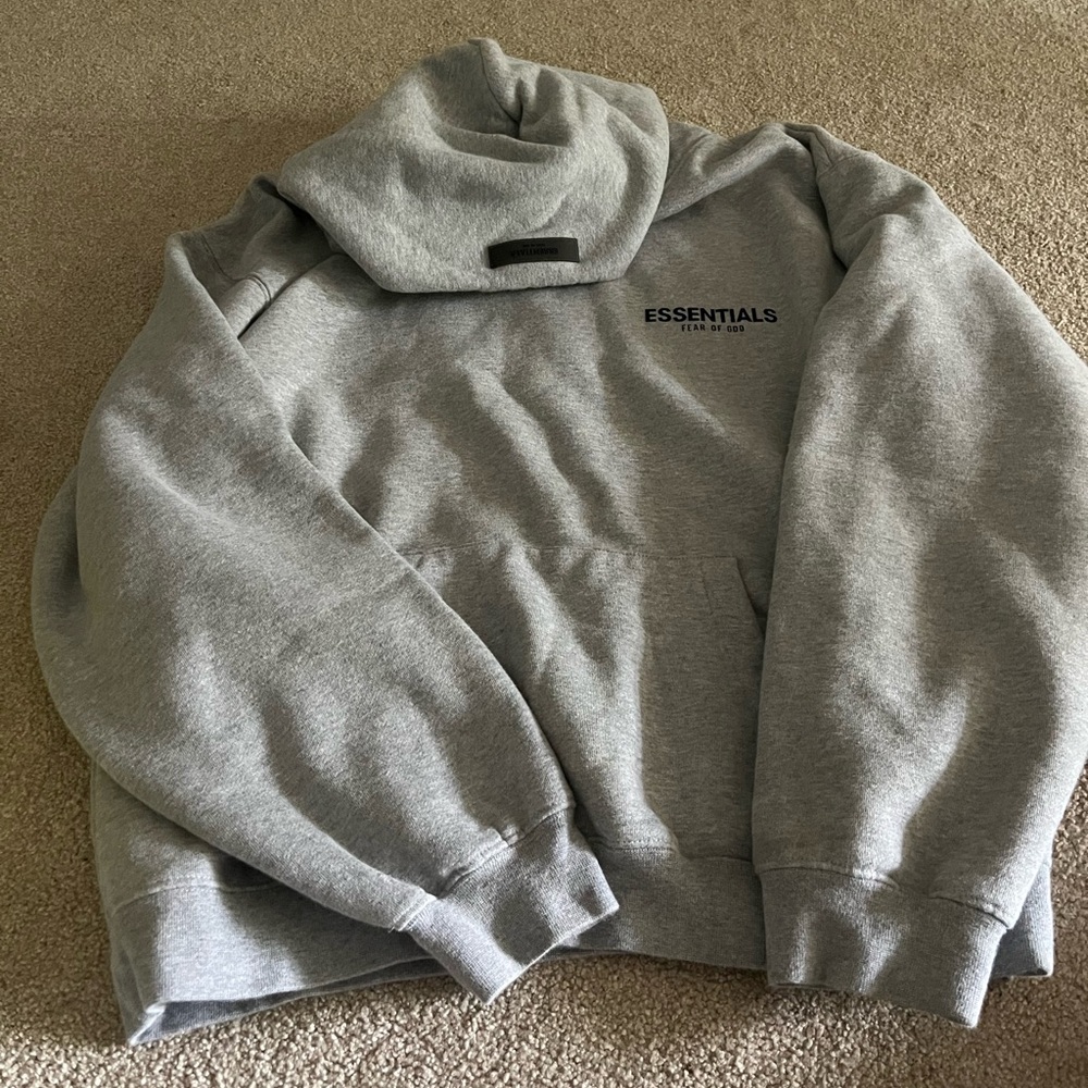 Fear of God Essentials Light Gray Sweatshirt